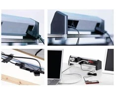 Bachmann Laikik BACHMANN DESK tvirtinimo bėgelis stalviršiams nuo 50 iki 80 mm storio