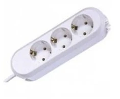 Bachmann lizdų juosta SMART 3 krypčių, balta 3,0 m, be jungiklio