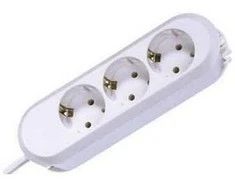 Bachmann lizdų juosta SMART 3 krypčių, balta 5,0 m, be jungiklio