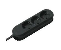 Bachmann lizdų juosta SMART 3 krypčių, juoda 1,5 m, be jungiklio