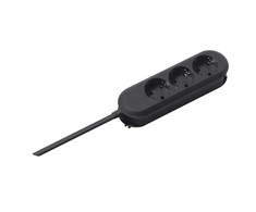 Bachmann lizdų juosta SMART 3 krypčių, juoda 1,5 m, be jungiklio