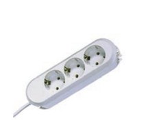 Bachmann lizdų juosta SMART 3 krypčių, balta be laido, be jungiklio