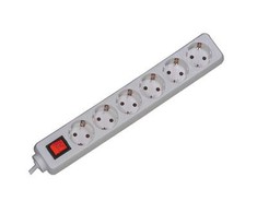 Bachmann lizdų juosta SMART 6 krypčių, balta 3,0 m, su jungikliu