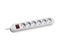 Bachmann lizdų juosta SMART 6 krypčių, balta 3,0 m, su jungikliu