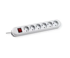 Bachmann lizdų juosta SMART 6 krypčių, balta 3,0 m, su jungikliu