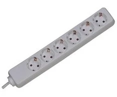 Bachmann lizdų juostelė SMART 6 krypčių, balta 3,0 m, be jungiklio