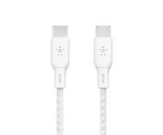 BELKIN BRAIDED USB-C IR USB-C / KABELAS PALAIKIA GREITĄ ĮKROVIMĄ