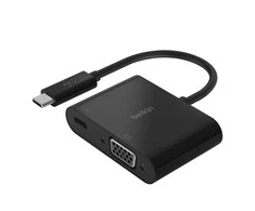 Belkin USB-C į VGA adapteris 60W PD, juodas AVC001btBK