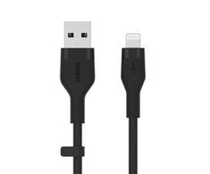 Belkin Flex Lightning/USB-A 1m MFI sertifikatas, juodas CAA008bt1MBK