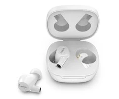 Ausinės Belkin True Earbuds SOUNDFORM RISE Su mikrofonu, į ausis įkišamos, Mikrofonas, Belaidės, Baltas