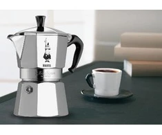 Bialetti Moka Express Moka kavinukas Aliuminio, Juodas