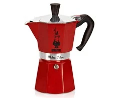 Moka puodas BIALETTI Moka Express (Netaikoma, raudona spalva)