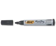 Bic Permanentinis žymeklis Eco 2000 2-5 mm, juodas, pakuotėje 12 vnt. 000095