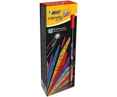 Bic Rašiklis Fineliners Intensity Fine, raudonas, pakuotėje 12 vnt. 449350