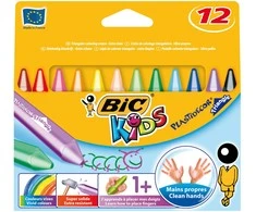 Kreidelės BIC Plastic , 12 vienetų