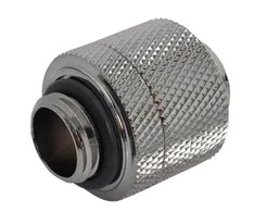 Bitspower tiesioji jungtis G1/4 colio AG į 16/10 mm – blizgiai juoda
