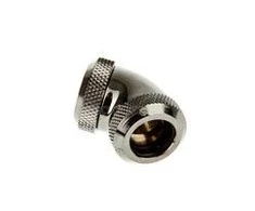 Bitspower Multi-Link adapteris 60 laipsnių 12mm OD iki 12mm OD kietas vamzdelis - blizgus juodas