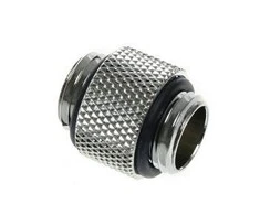 Bitspower adapteris, tiesus, G1/4 colio AG į G1/4 colio AG – ilgas, blizgios juodos spalvos