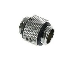 Bitspower adapteris, tiesus, G1/4 colio AG į G1/4 colio AG – ilgas, blizgios juodos spalvos