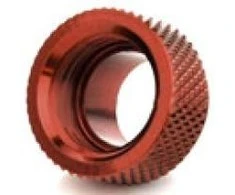 Bitspower adapteris G1/4 colio kištukinis į G1/4 colių lizdas – raudonas