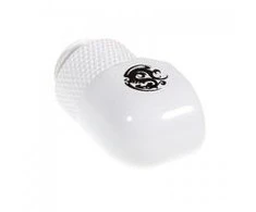 Bitspower adapter 90 degrees G1/4 inch male to G1/4 inch female – rotatable, baltas