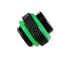 „Bitspower“ adapteris, tiesus G1/4 colio lizdas į G1/4 colio lizdą – matinis juodas
