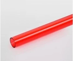 Bitspower Crystal Link vamzdelis 12/10 mm, ilgis 1000 mm – raudonas