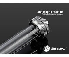 Bitspower None Chamfer PETG Link Tube 16/12mm, 50cm – transparent