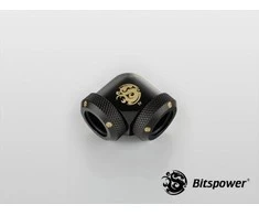 „Bitspower Multi-Link“ adapteris 90 laipsnių 12 mm AD iki 12 mm AD kietas vamzdis – suodžiai