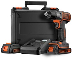 Black &amp; Decker Combi drill Juodas &amp; Decker ASD18KB-QW