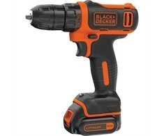 Akumuliatorinis suktuvas-gręžtuvas Black &amp; Decker BDCDD12-QW 12V 1,5Ah