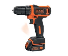 Black &amp; Decker Juodas &amp; Decker BDCDD12K cordless screw driller + case + rechargeable battery 1.5Ah