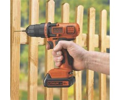 Black &amp; Decker Akumuliatorinio suktuvo/gręžtuvo BDCDD18N 18V korpusas, Juodas &amp; Decker