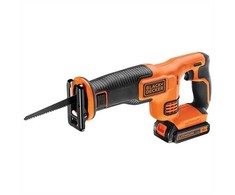 Black &amp; Decker Juodas &amp; Decker Akumuliatorinis tiesinis pjūklas Juodas &amp; Decker; 18 V; 1x1,5 Ah akum.