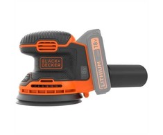 Black &amp; Decker Juodas &amp; Decker Ekscentrinis šlifuoklis Juodas &amp; Decker BDCROS18N-XJ; 18 V (be akumuliatoriaus ir pakrovėjo)