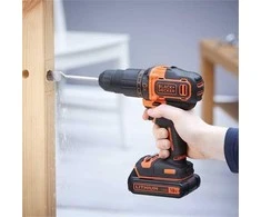 Smūginis suktuvas gręžtuvas Black &amp; Decker BDCHD18-QW, 18V, 1x1,5Ah, 40Nm