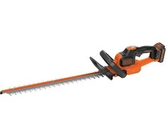 Black &amp; Decker Juodas &amp; Decker Akumuliatorinės gyvatvorių žirklės GTC18452PC 18V 2Ah 45 cm, Juodas &amp; Decker