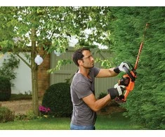 Black &amp; Decker Juodas &amp; Decker Akumuliatorinės gyvatvorių žirklės GTC18452PC 18V 2Ah 45 cm, Juodas &amp; Decker