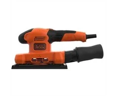 Black &amp; Decker Juodas &amp; Decker Plokštuminis šlifuoklis Juodas &amp; Decker BEW220-QS; 150 W