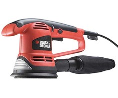 Black &amp; Decker Juodas + DECKER ekscentrinis šlifuoklis 125mm 480W KA191EK