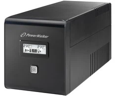 POWERWALK VI 1000 LCD Power Walker UPS Line-Interactive 1000VA 2x SCHUKO, 2x IEC, RJ11/RJ45, USB, LCD