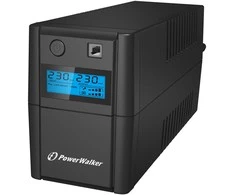 POWERWALK VI 650 SHL Power Walker UPS LINE-INTERACTIVE 650VA, 2X SCHUKO, RJ11 IN/OUT, USB, LCD