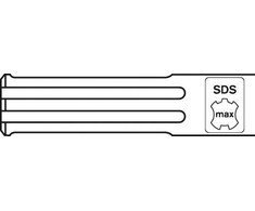 Bosch SDS max plytelių kaltas 80x300 mm