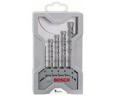 Grąžtas Bosch 5 Sidabrinis Percussion kompl X-Pro Line, 4,5,6,6,8mm