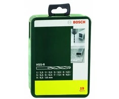 Grąžtas Bosch 19 dalių HSS-R grąžtų komplektas