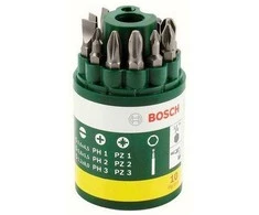 Bosch 10 dalių suktuvo antgalių komplektas