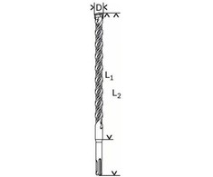 Bosch SDS-plus-5 grąžtas (S4L) 25 x 950 x 1000 mm,1 vnt.