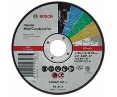 Bosch Pjovimo diskas Rapido Multi Constr 115, 1,0 mm