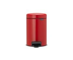 Brabantia „NewIcon“ šiukšliadėžė su pedalu, 3 l, aistros raudonumo