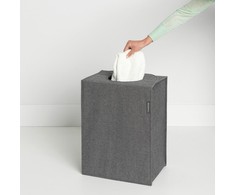 Brabantia Skalbinių krepšiai stač. formos 55L - Pepper Juodas
